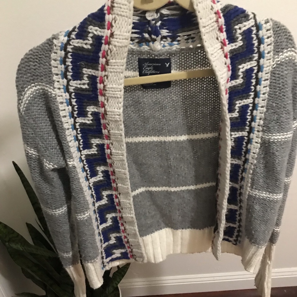 Fair Isle Cropped Cardigan